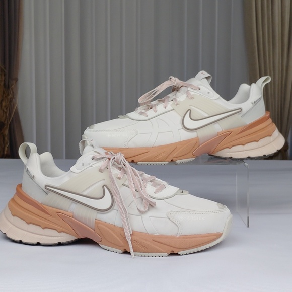 Nike Shoes - Nike Women's White and Peach Athletic Sneakers